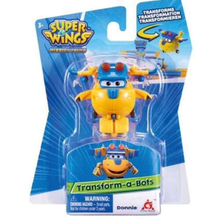 Alpha Group Super Wings Transform-a-Bots Build-It Фигурка Дони, многоцветна