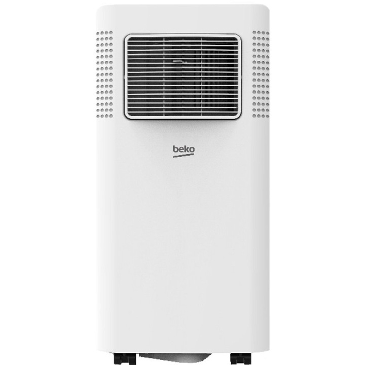 Aparat de aer conditionat portabil Beko BP207C, 7000 BTU, debit aer 320 mc/h, Alb