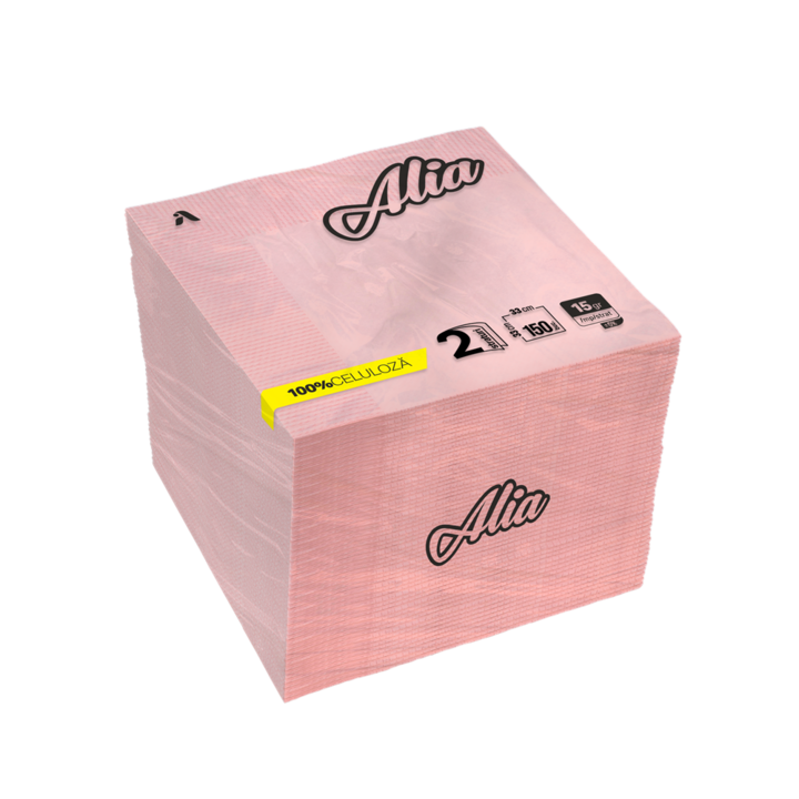 Alia papír fukszia szalvéta, 150 db/szett, 33x33 cm, 2 réteg