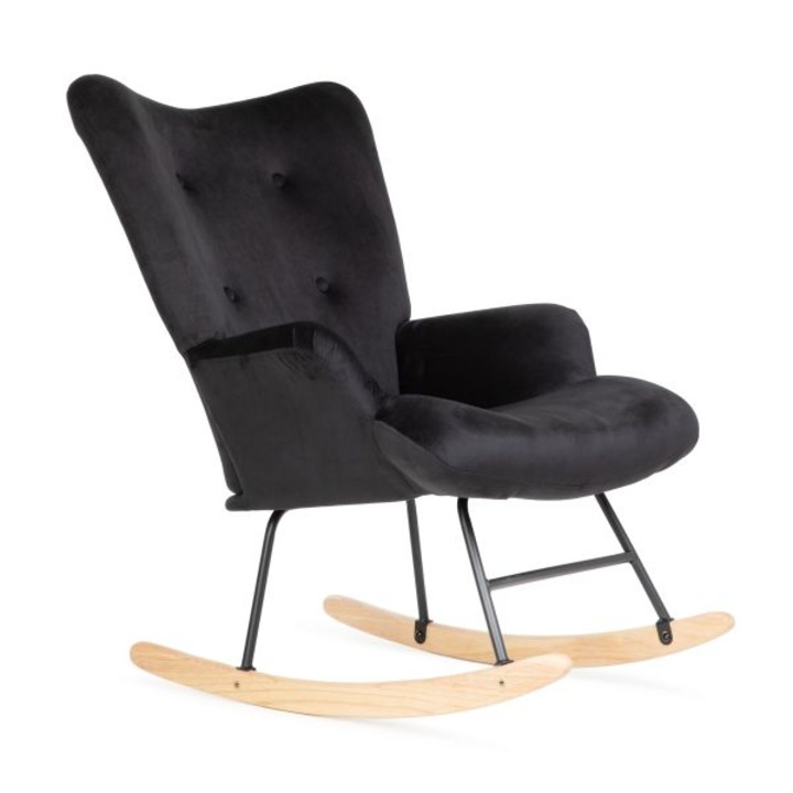 Фотьойл HOMLA B2 2в1 черно кадифе 70x95см MOSS PLUS