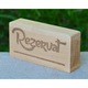 Semn pentru masa 'Rezervat' din lemn de fag, 12x6x2, 5 cm