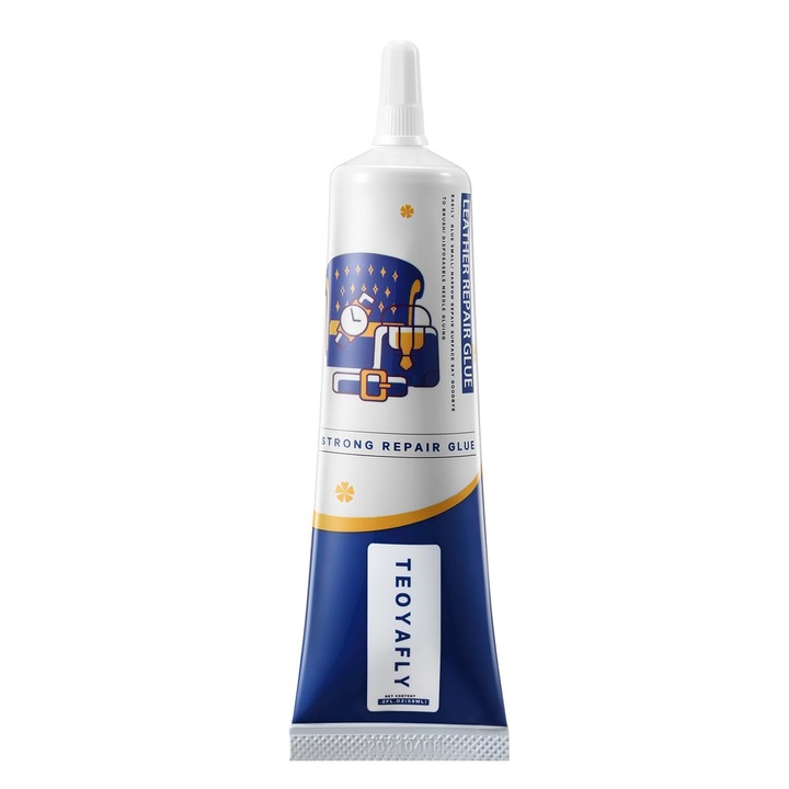 Adeziv transparent TEOYAFLY pentru reparare piele, textile sau bijuterii, din rasina moale, 60 ml