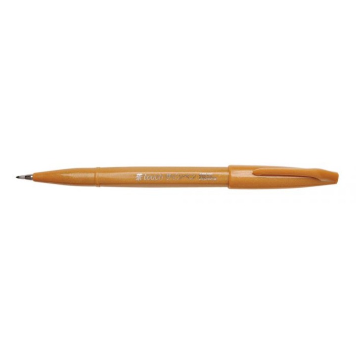 Pensula cu cerneala, galben ochru, Pentel