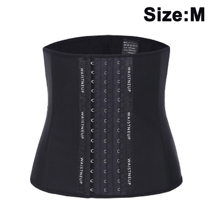 Centura de slabit, latex, negru, M