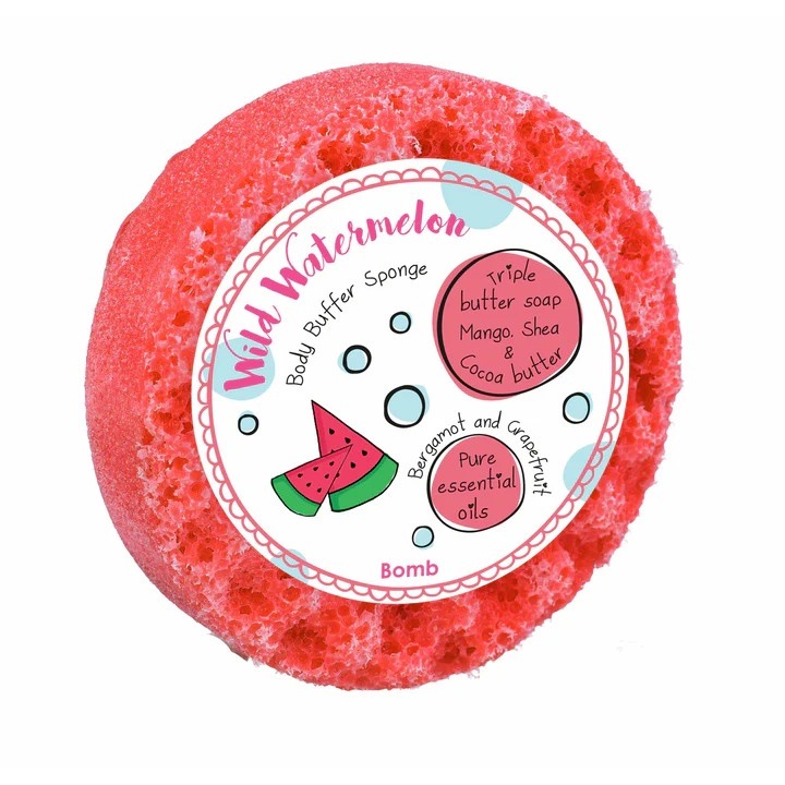 Sapun cu burete pentru dus Wild Watermelon, Bomb Cosmetics
