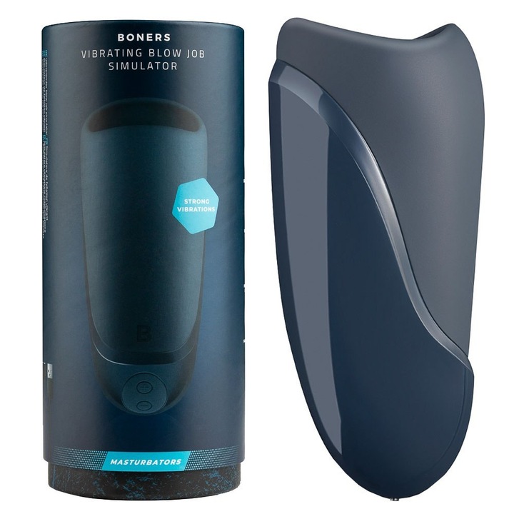 Simulator oral Boners, silicon medical, 10 moduri vibratii, 15x6cm