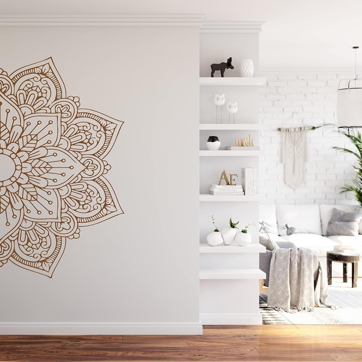 Mandala falmatrica, PVC öntapadós, többszínű, változatos méretek