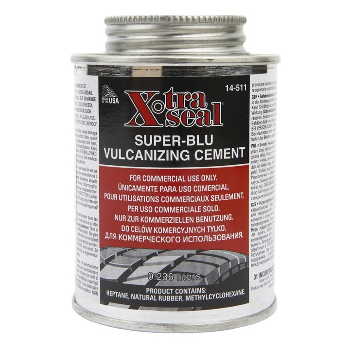 Hideg vulkanizáló oldat, Redats, cement, foltozáshoz, 237 ml, kék