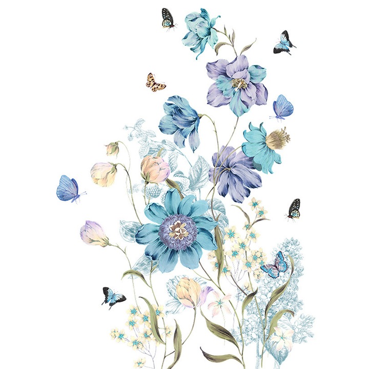 Комплект самозалепващи се декорации пеперуди с брокат, метални шноли за коса, Enforose, водоустойчиви, 20 броя