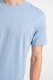 BOSS, Tricou din bumbac Tales, Albastru deschis, 3XL