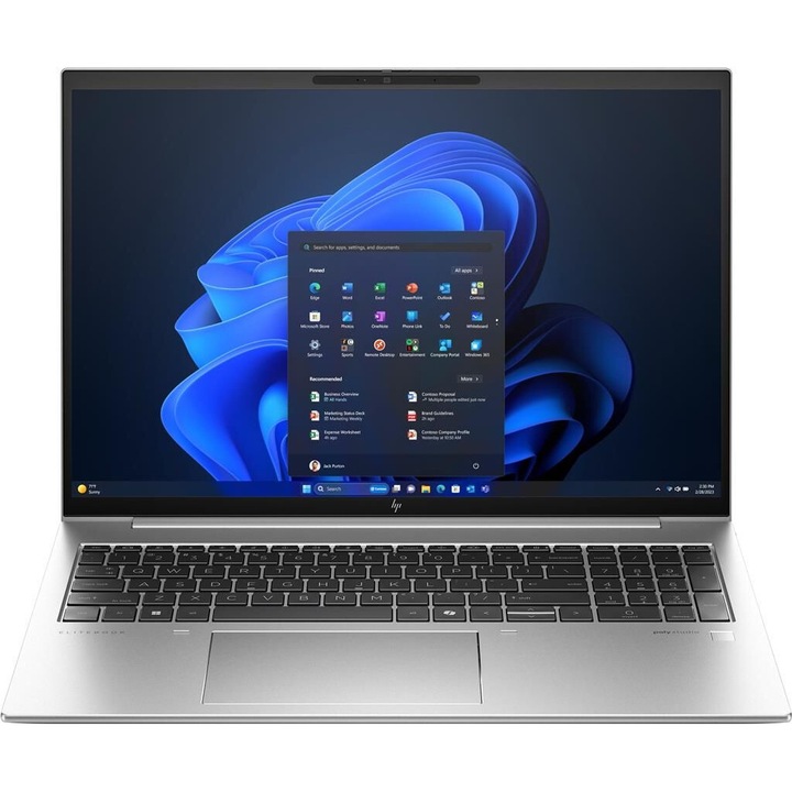 HP EliteBook 860 G11 Laptop, 16 hüvelykes 1920 x 1200, Intel Core Ultra 5 125U 12 C / 14 T, 4,3 GHz, 12 MB gyorsítótár, 16 GB DDR5, 512 GB SSD, Intel Graphics, Windows 11 Pro, ezüst