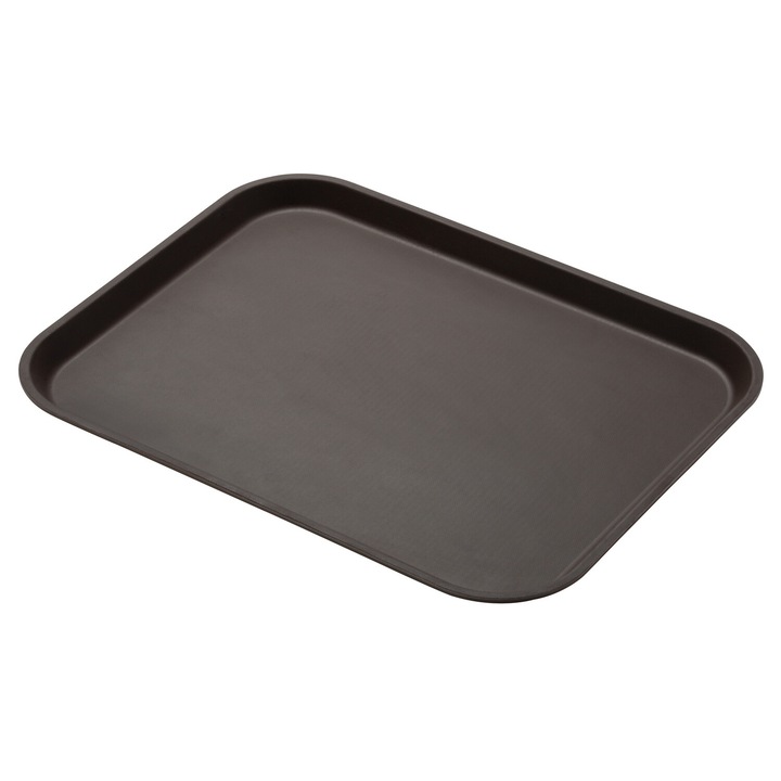 Tava servire rectangulara Cambro Camtread, fibra de sticla si rasina poliester, maro, 36x46cm