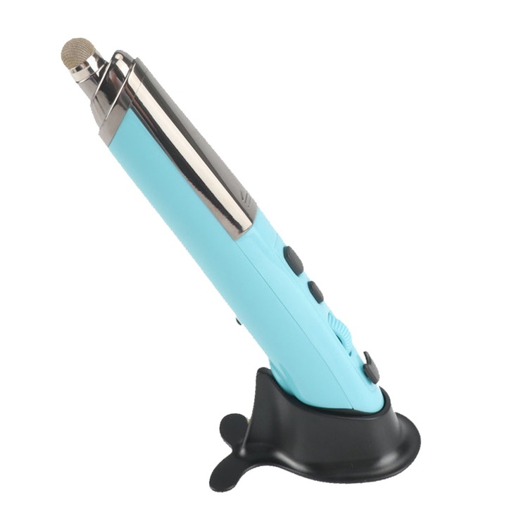 Mouse wireless ergonomic, ajustare CPI 3 trepte, albastru cer, 14x2x1.5cm