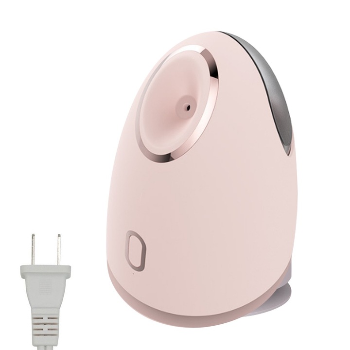 Aparat facial cu aburi pentru acasa, Nano Ionic, roz, 1 bucata