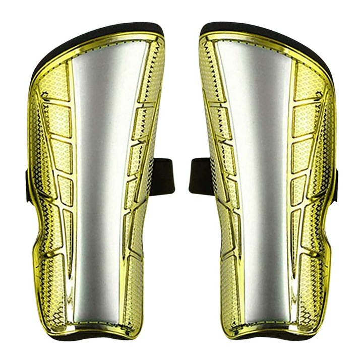 Set protectie tibie pentru copii, EVA+plastic, galben