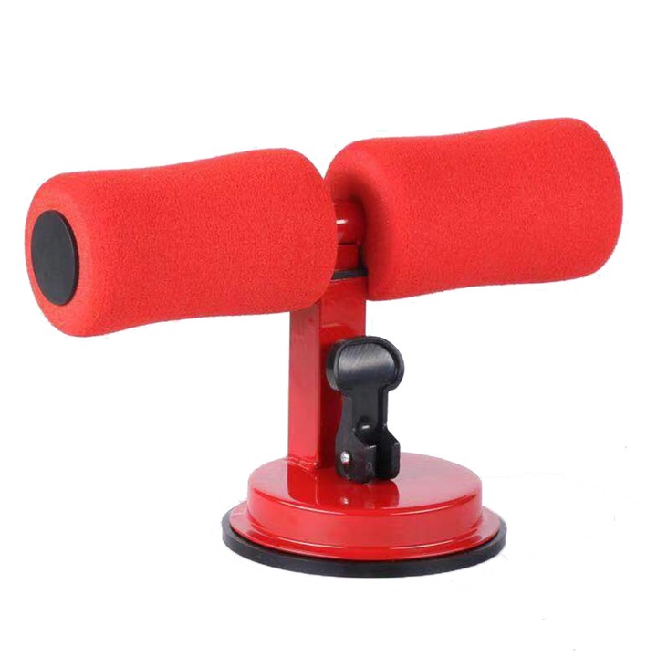 Aparat pentru abdomene, Ventuza, Multifunctional, 12.5 cm, Rosu