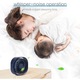 Ventilator mini USB portabil Fokelyi, 3 viteze ajustabile, rotire 360°, albastru