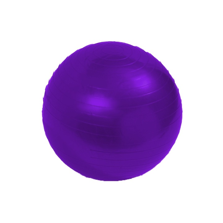 Фитнес топка, тренировка за баланс, лилава