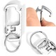 Breloc din otel inoxidabil, multifunctional, cu deschizator de sticle si rigla