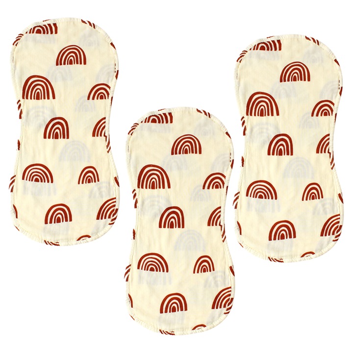 Set 3 Lavete Bebelusi, Bumbac, Multifunctionale, Multicolor