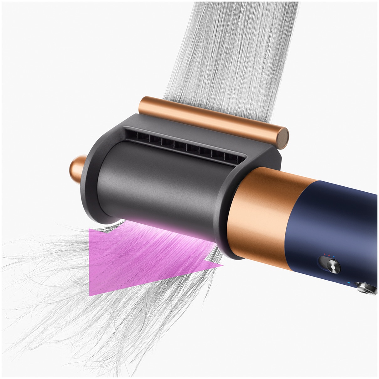 Ondulator Multistyler Dyson HS05 Airwrap Complete Long Volumise 581143-01, 3 trepte de viteza, 3 trepte de temperatura, Albastru de Prusia/Cupru Ondulator Multistyler Dyson HS05 Airwrap Complete Long Volumise 581143-01, 3 trepte de viteza, 3 trepte de temperatura, Albastru de Prusia/Cupru