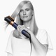 Ondulator Multistyler Dyson HS05 Airwrap Complete Long Volumise 581143-01, 3 trepte de viteza, 3 trepte de temperatura, Albastru de Prusia/Cupru