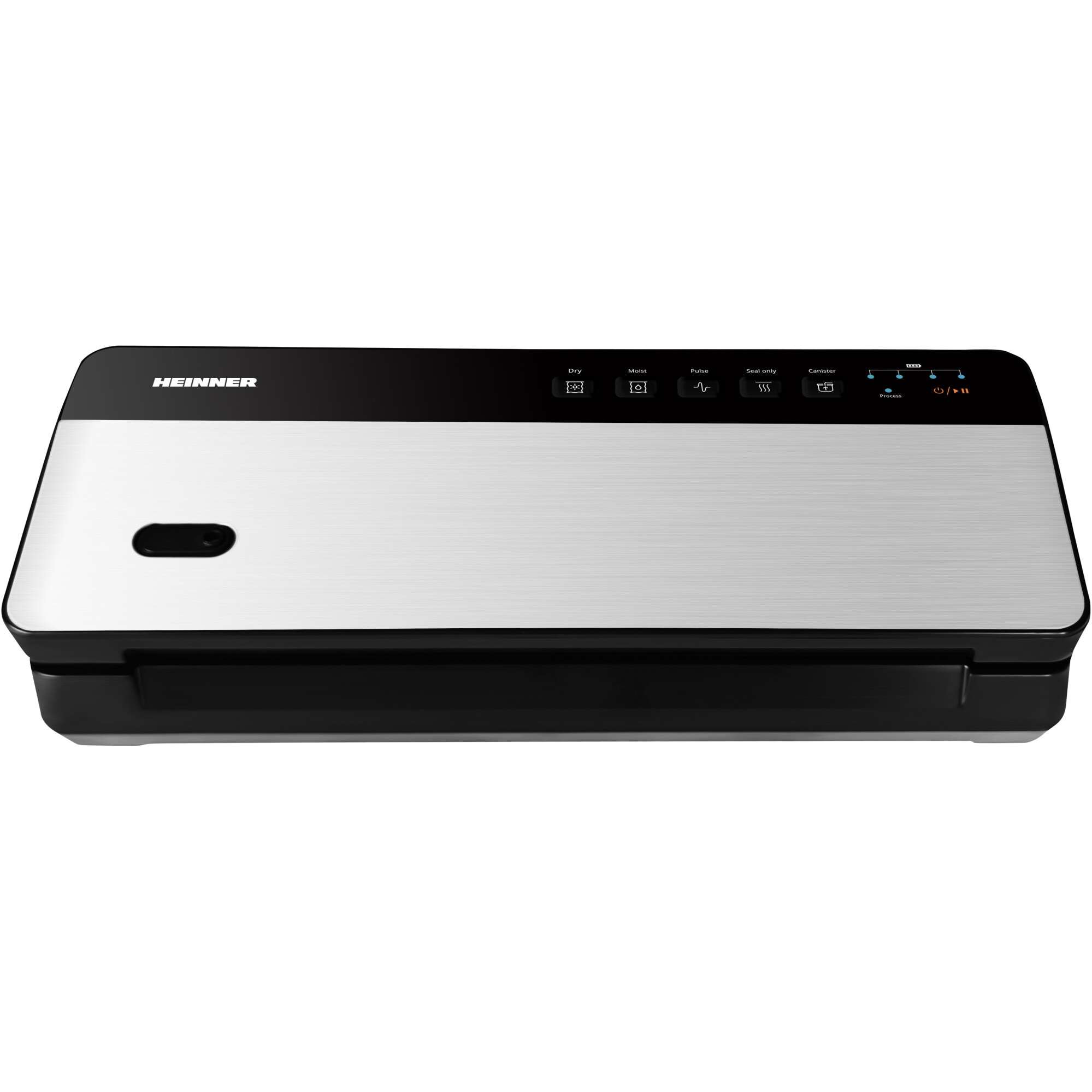 Aparat de vidat si sigilat reincarcabil Heinner HAV-CRD80SS , vidare uscata si umeda, functie sigilare, acumulator LI 11.1V, 2000 MAH, incarcare tip USB, Putere : 80W, negru