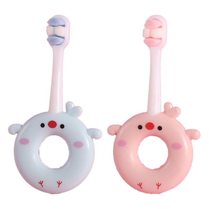 Bébi fogkefe, extra puha, játékos design, széles nyél