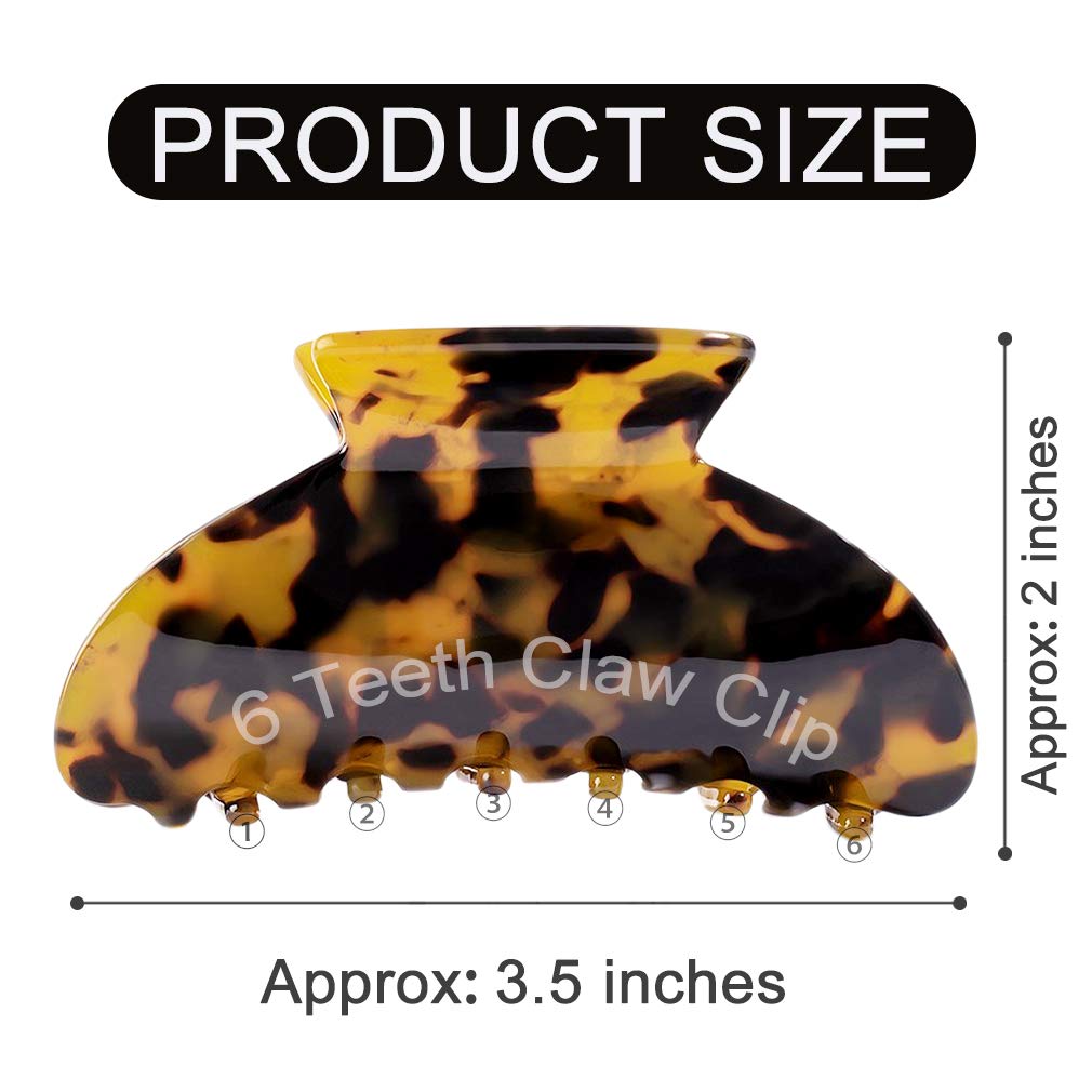 Set 2 clame pentru par, print leopard, rasina - eMAG.ro