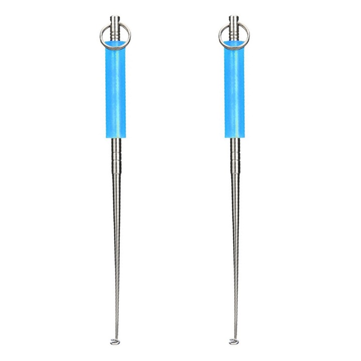 Set 2 dispozitive de indepartare a carligelor de pescuit, inox, 13.5 cm