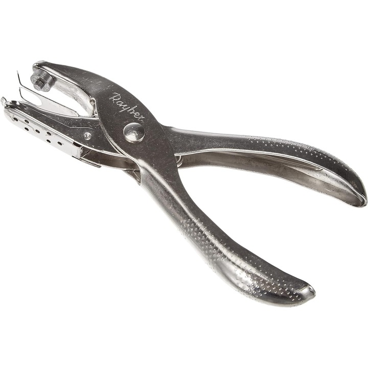 Cleste perforator pentru decoratii, Rayher, metal, 12.5 cm, argintiu