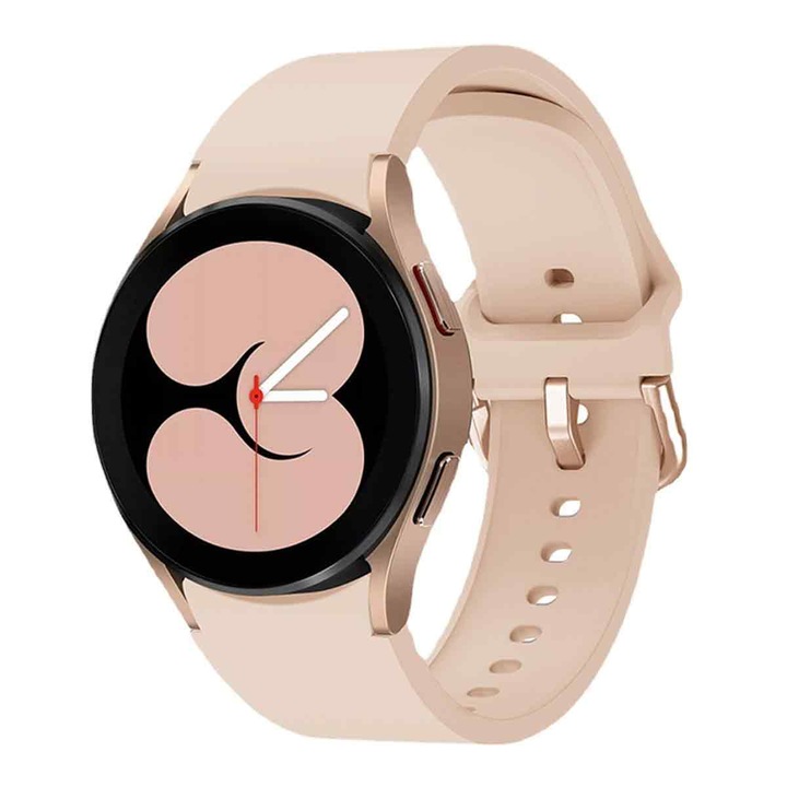 Curea pentru Samsung Galaxy Watch 4, Silicon, Roz