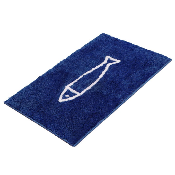 Covorase baie Enforose, 100x100cm, material acrilic, super absorbant, reversibil, fund antiderapant