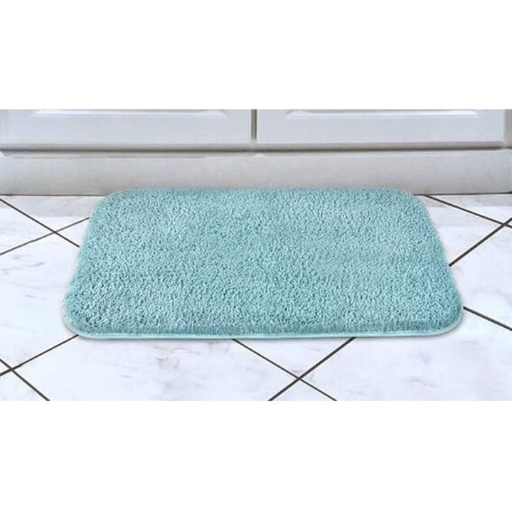 Beltéri/kültéri szőnyeg, poliészter, kék, 40x60 cm