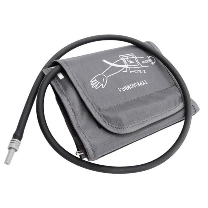 Manseta tensiometru compatibila cu Omron, nylon, 22-32cm, ajustabila, gri inchis