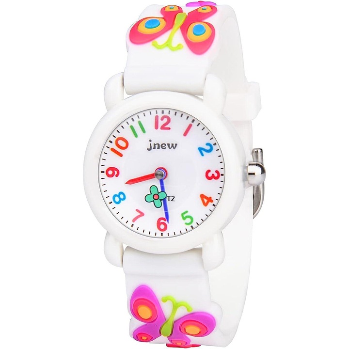 Ceas copii, silicon, rezistent la apa 30m, design 3D cartoon, usor de citit, multicolor, cadou