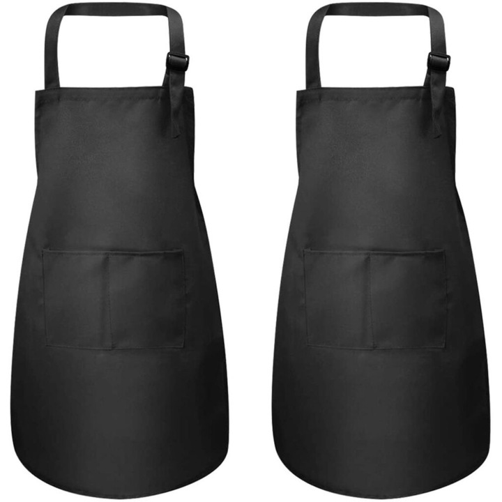 Set 2 sorturi pentru copii, Poliester, Negru, 46x62cm