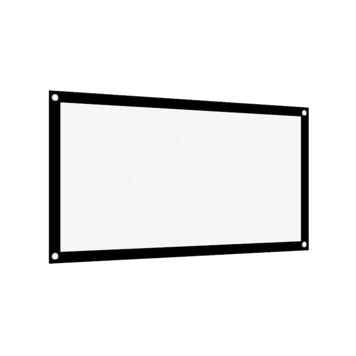 Ecran proiectie portabil, poliester de inalta densitate, rezistent la apa, pentru exterior