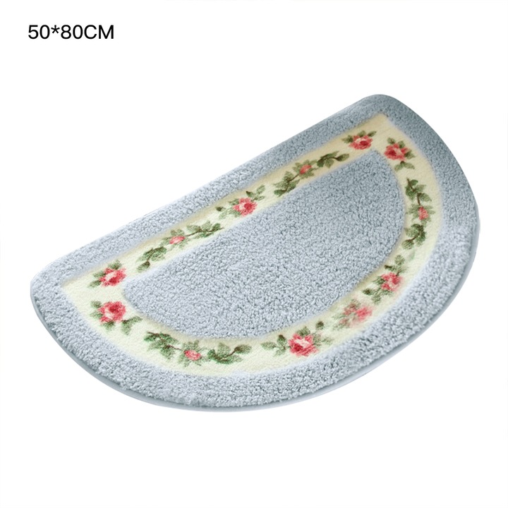 Csúszásgátló szőnyeg, poliészter, kék, 50x80 cm