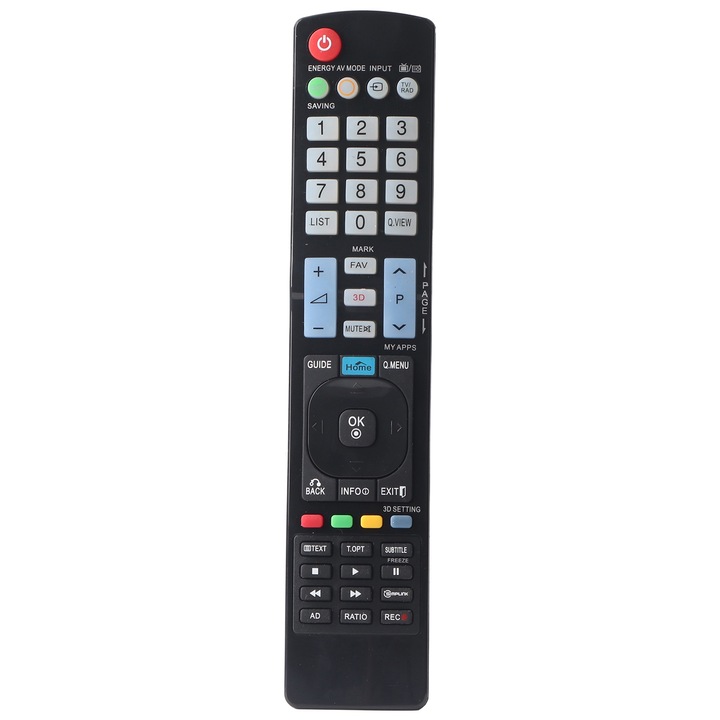Telecomanda TV Smart 3D LG, negru, 23.3x4.9x2.5cm