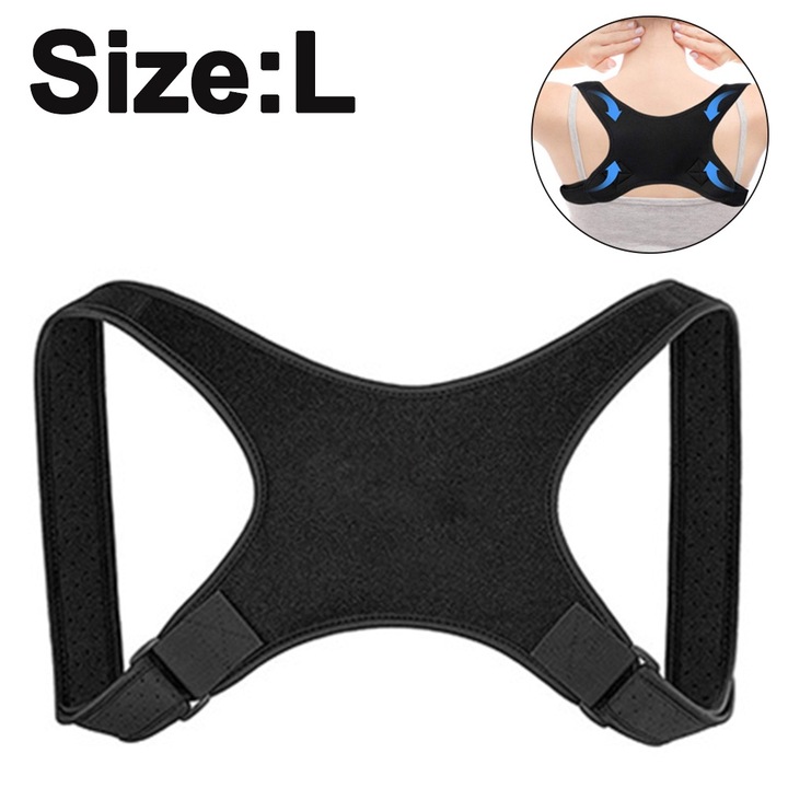 Suport ortopedic pentru spate, neopren, negru, L