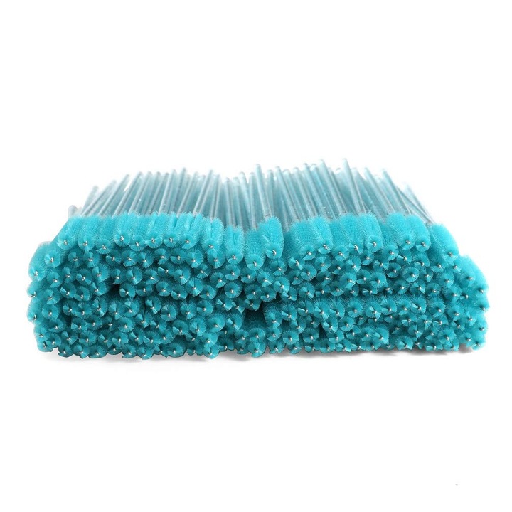 Set 200 Pensule pentru Gene/Sprancene, Albastru