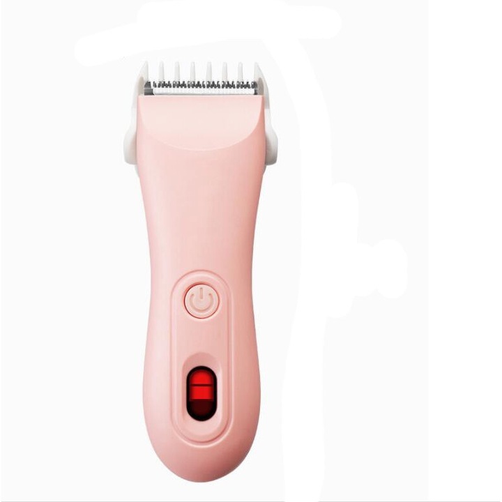 Aparat de tuns, rezistent la apa IPX7, pieptene reglabil, roz, model 9649