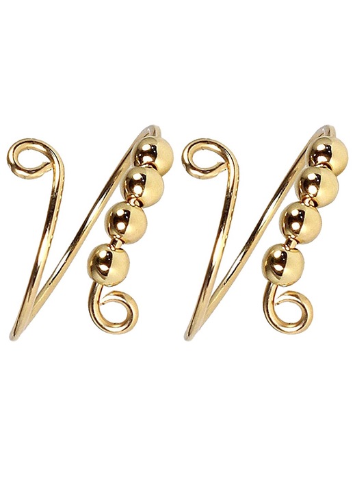 Set 2 inele pentru femei, ajustabile, auriu, metal, antistres