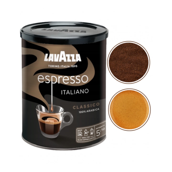 Cafea Lavazza Espresso, gust intens, 250g
