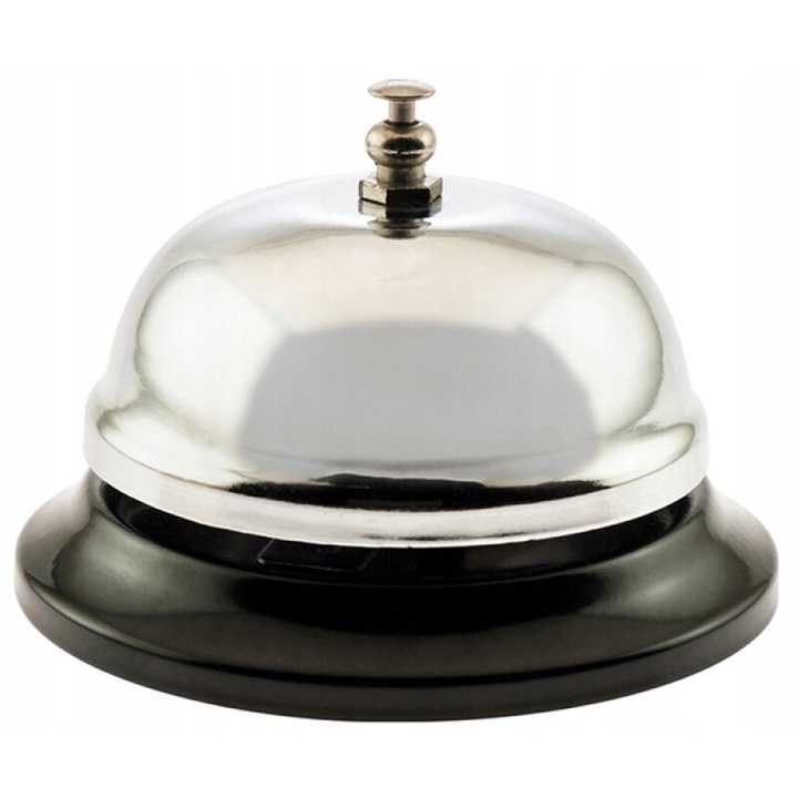 Clopotel receptie Q-CONNECT, 85mm, argintiu