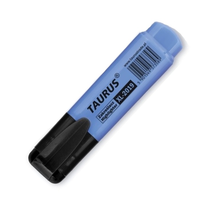 Текст маркер, AMOS Taurus, заострен връх, син, 2-5мм