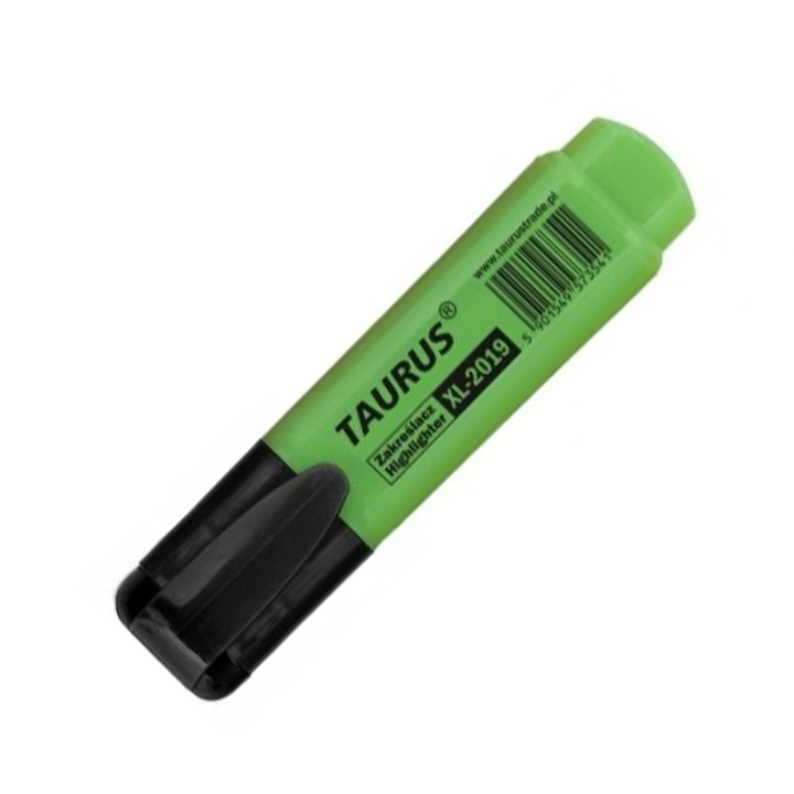 Marker text, AMOS Taurus, varf ascutit, verde, 2-5mm