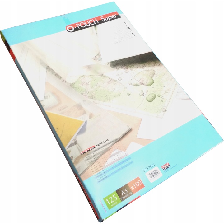 Set 100 folii laminare, OPUS O-Pouch, A3, lucioasa, 300 x 426 mm, transparent