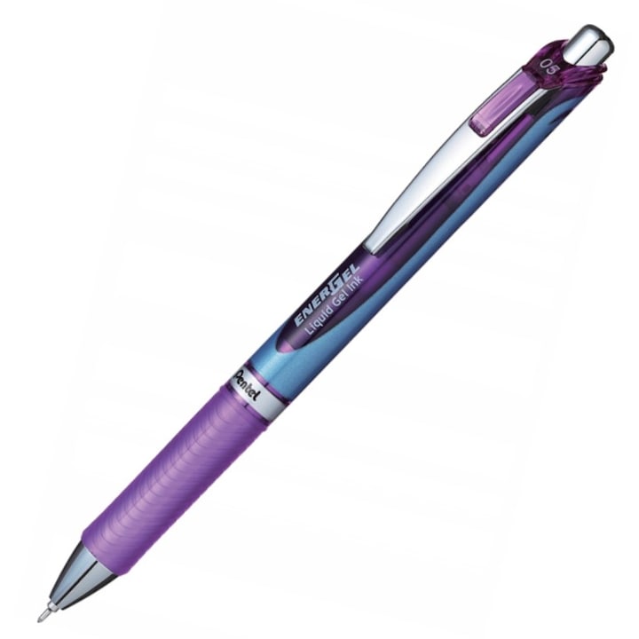 Pix cu gel Pentel Energel Bln75 violet 0,5mm